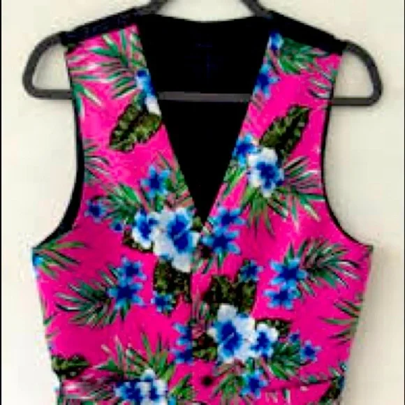 PROM VEST- J.FERRAR 6 BUTTON TROPICAL VEST - Picture 2 of 5